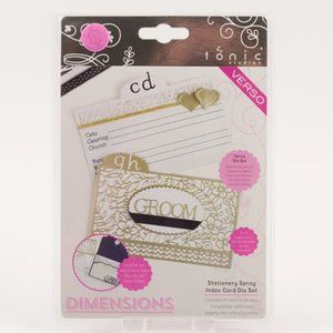 Stationery Spray Index Card Die Set